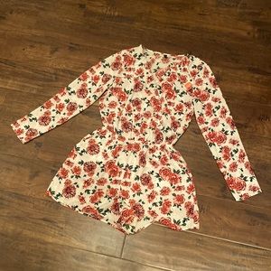 H&M floral romper with pockets